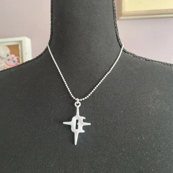 Dolls Kill White Pendant Necklace - Picture 3 of 3